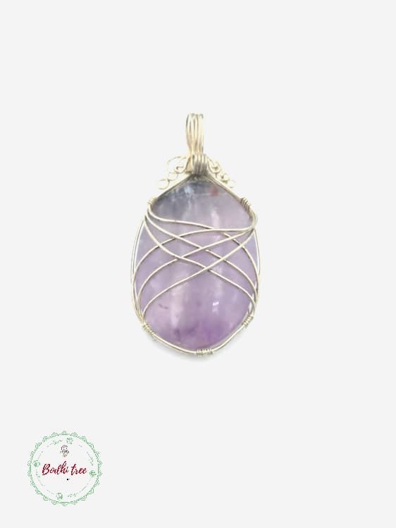Amethyst Wire Wrapped Pendants