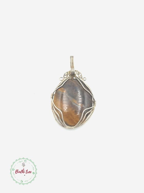 Tigers Eye Wire Wrapped Pendants