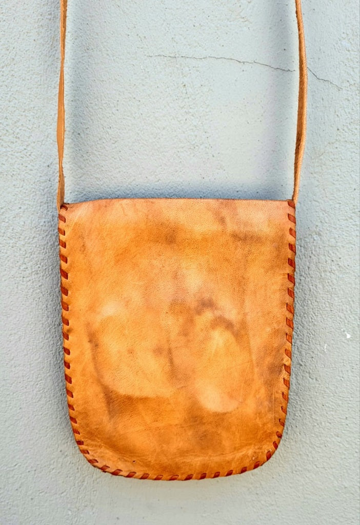 Embroided Leather Sling Bag