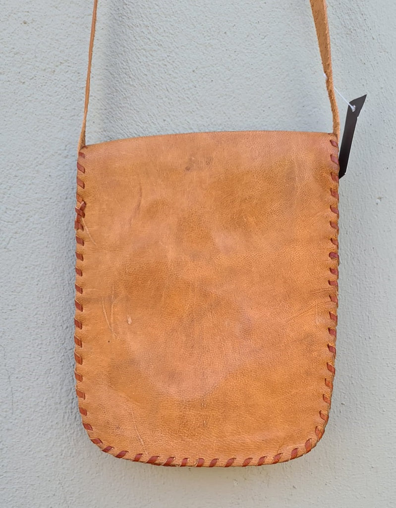 Embroided Leather Sling Bag