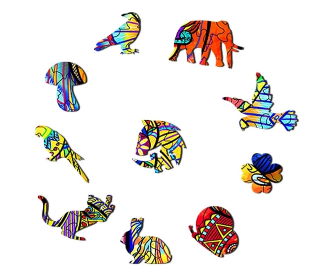 Elephant Wooden Puzzle