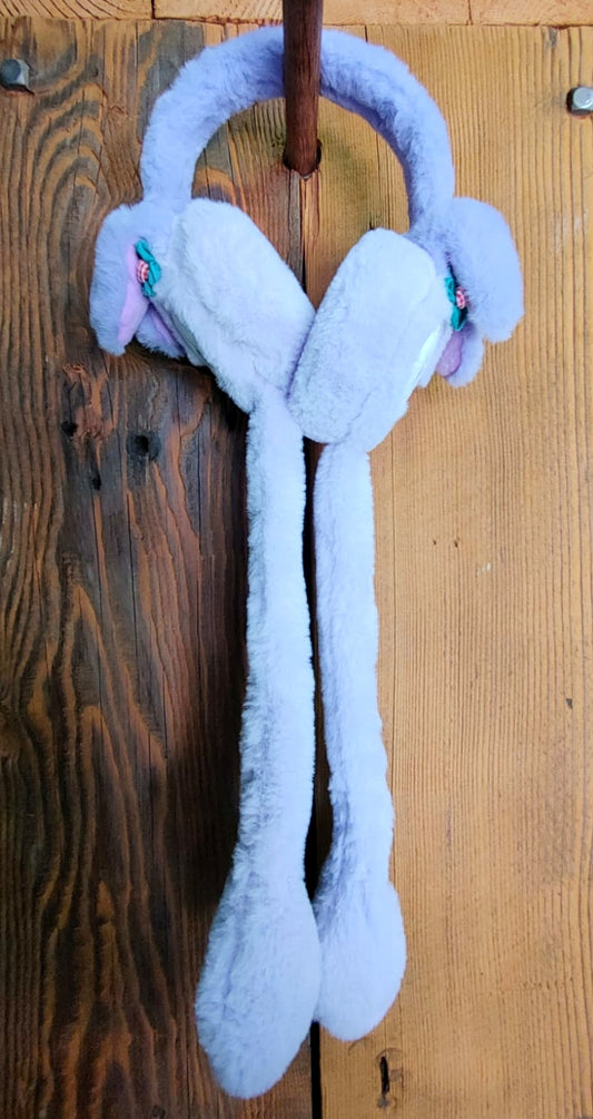 Rabbit Earmuffs With Moving Ears