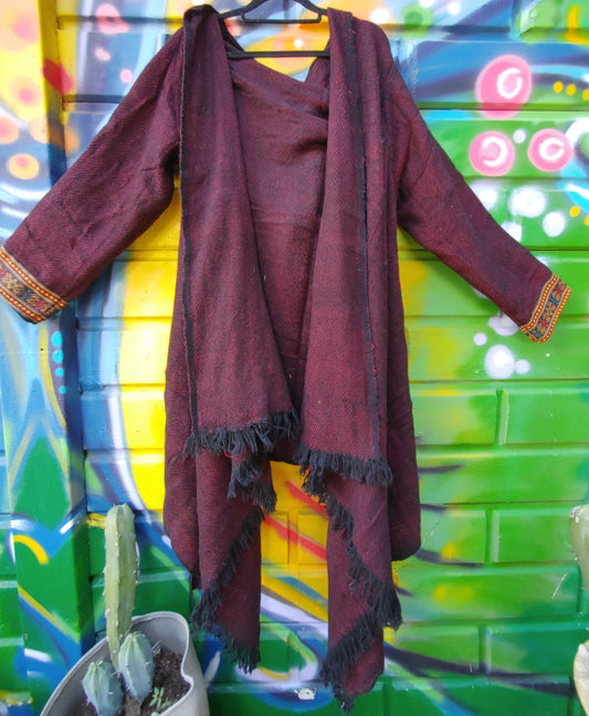 Camel Wool Blanket Coat