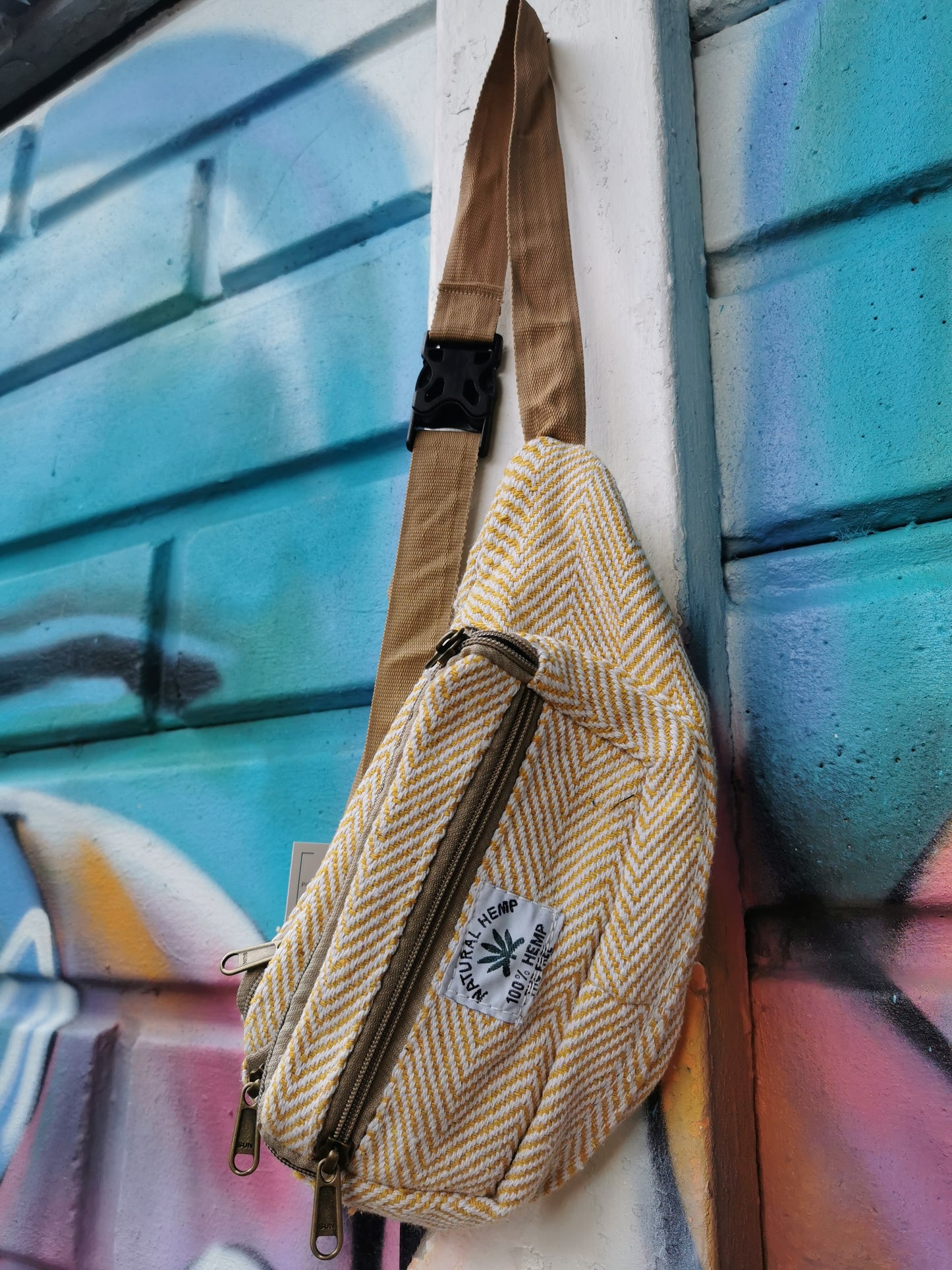 Hemp Moon Bag (Mustard Yellow)