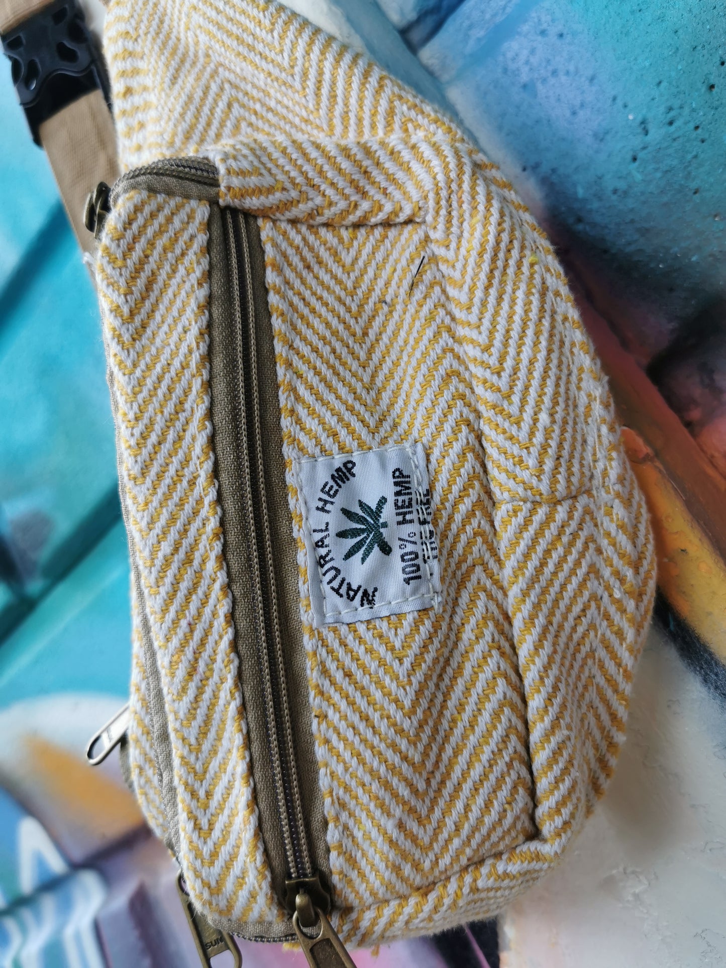 Hemp Moon Bag (Mustard Yellow)