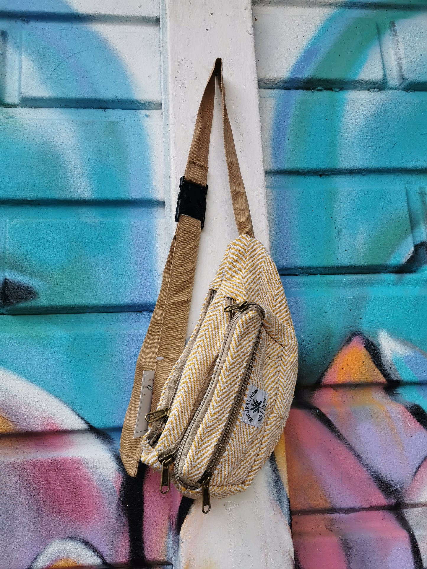 Hemp Moon Bag (Mustard Yellow)