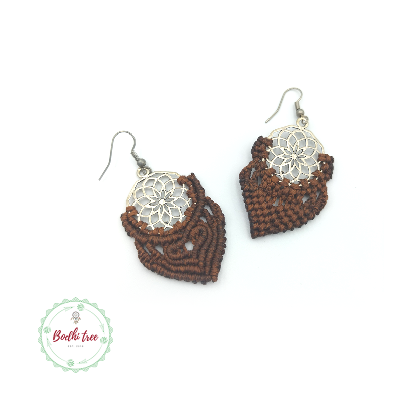 Macrame Dreamcatcher Earrings