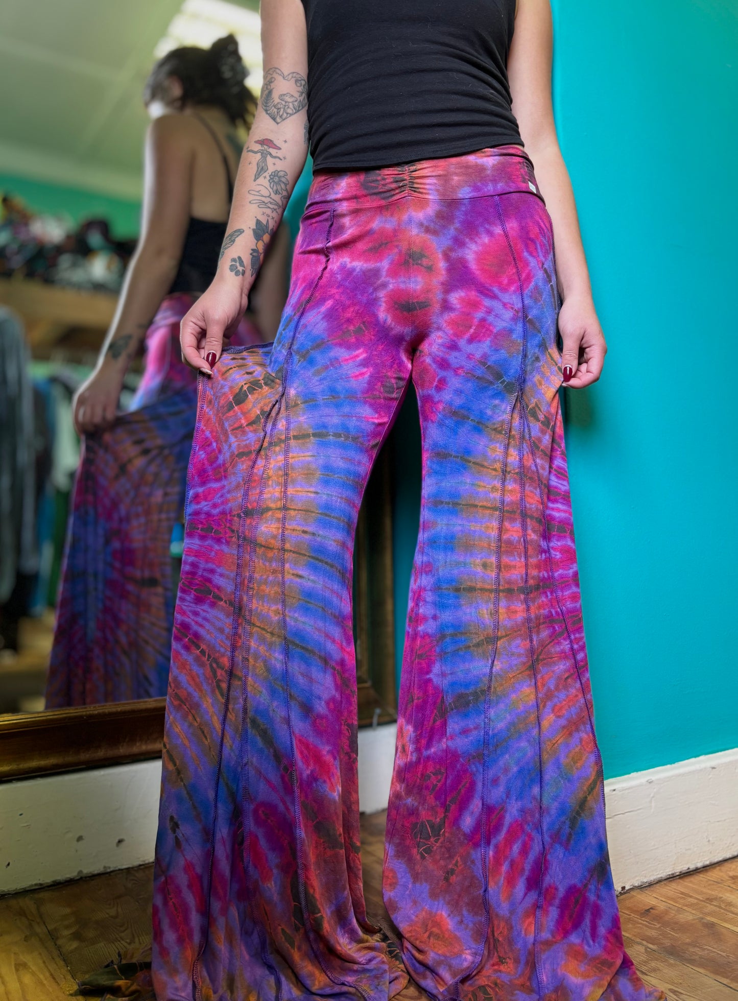 Tie-Dye Bell Bottom Pants