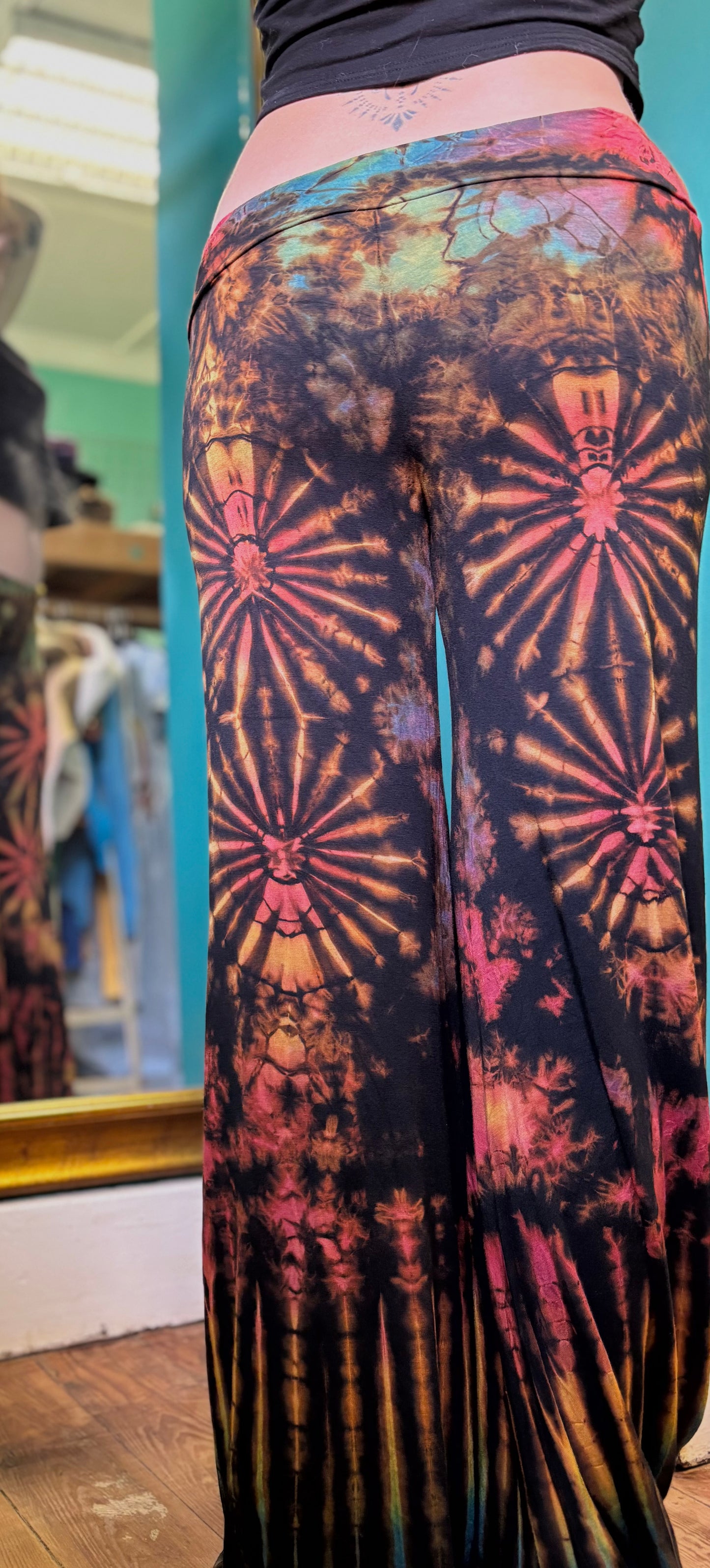 Tie-Dye Bell Bottom Pants