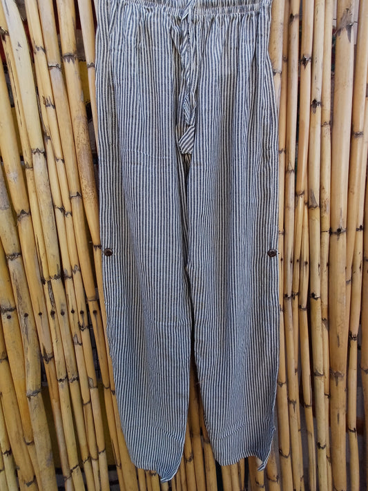 Striped Cotton Lounge Pants
