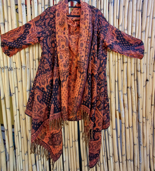 Ember Pashmina Blanket Coat