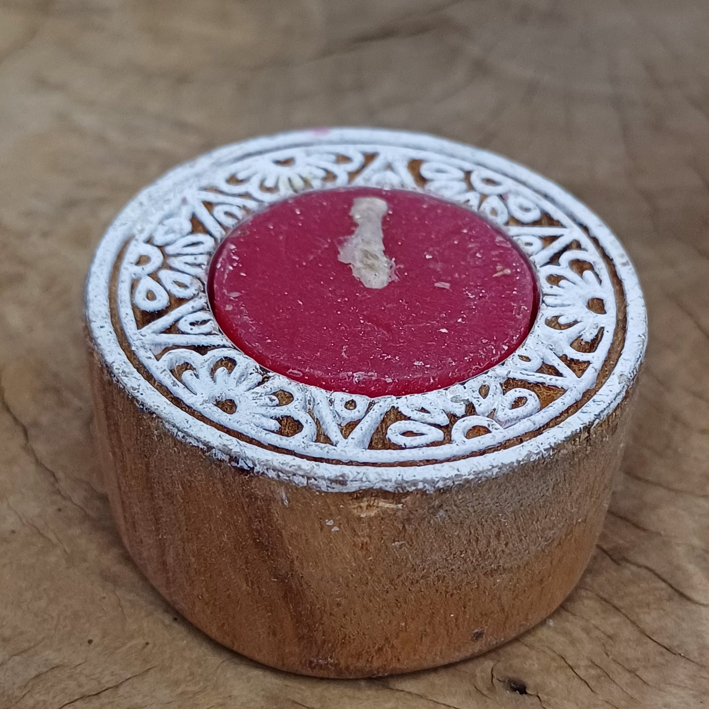 Scarlet Mandala Candle Stamp