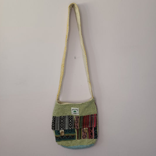 Lime Hemp Sling bag
