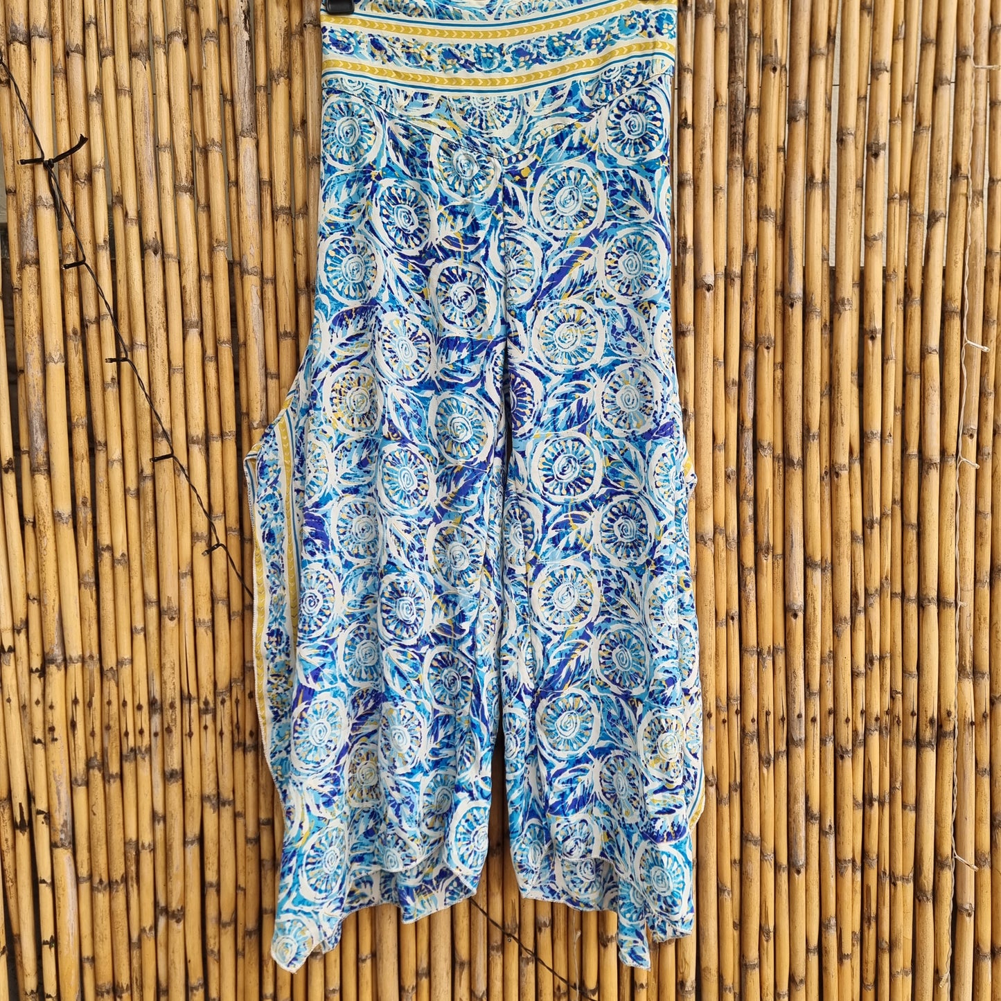 Sapphire Mirage Silk Pants