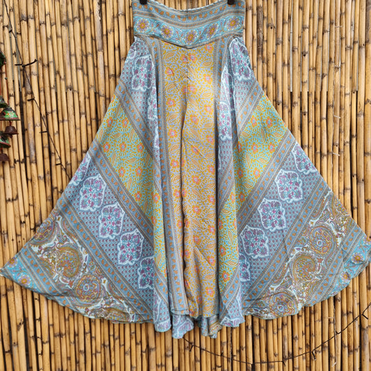 Tidal Whispers Umbrella Silk Pants