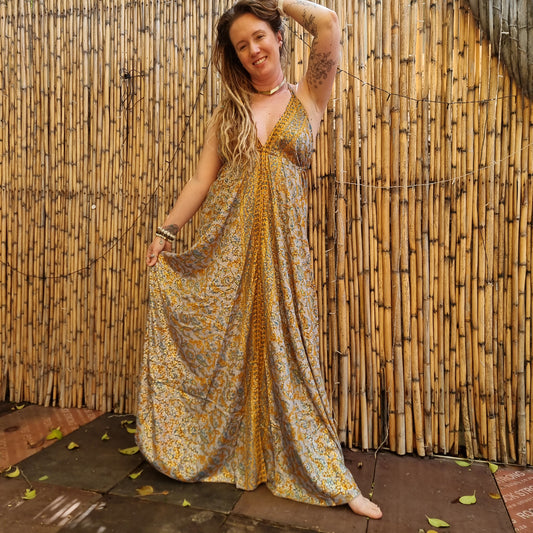 Golden Hour Silk Dress