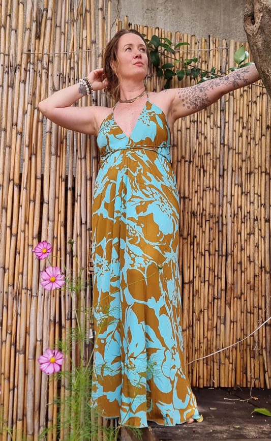 Tenerife Sea Silk Dress