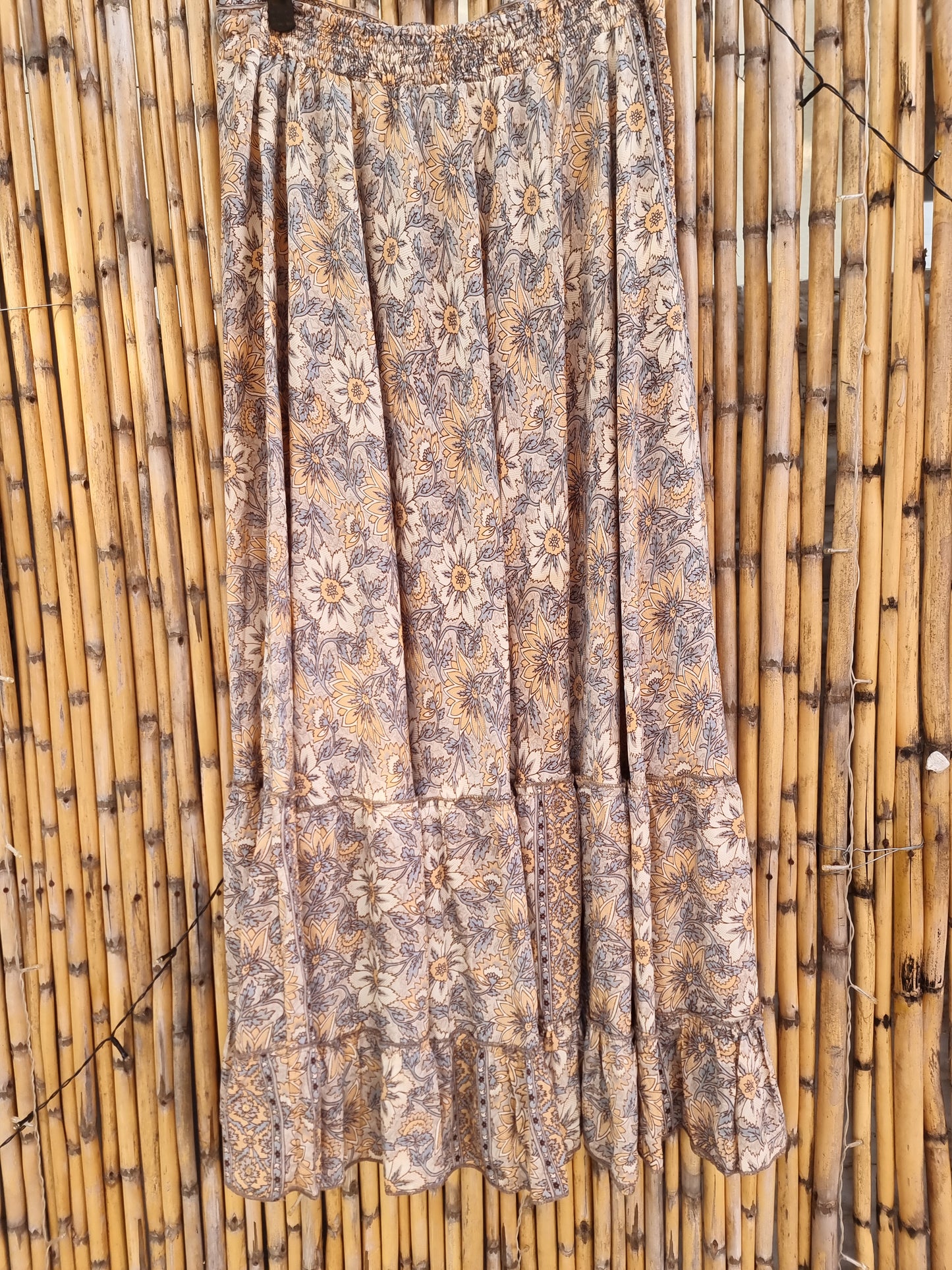 Meadow Whisper Silk Skirt