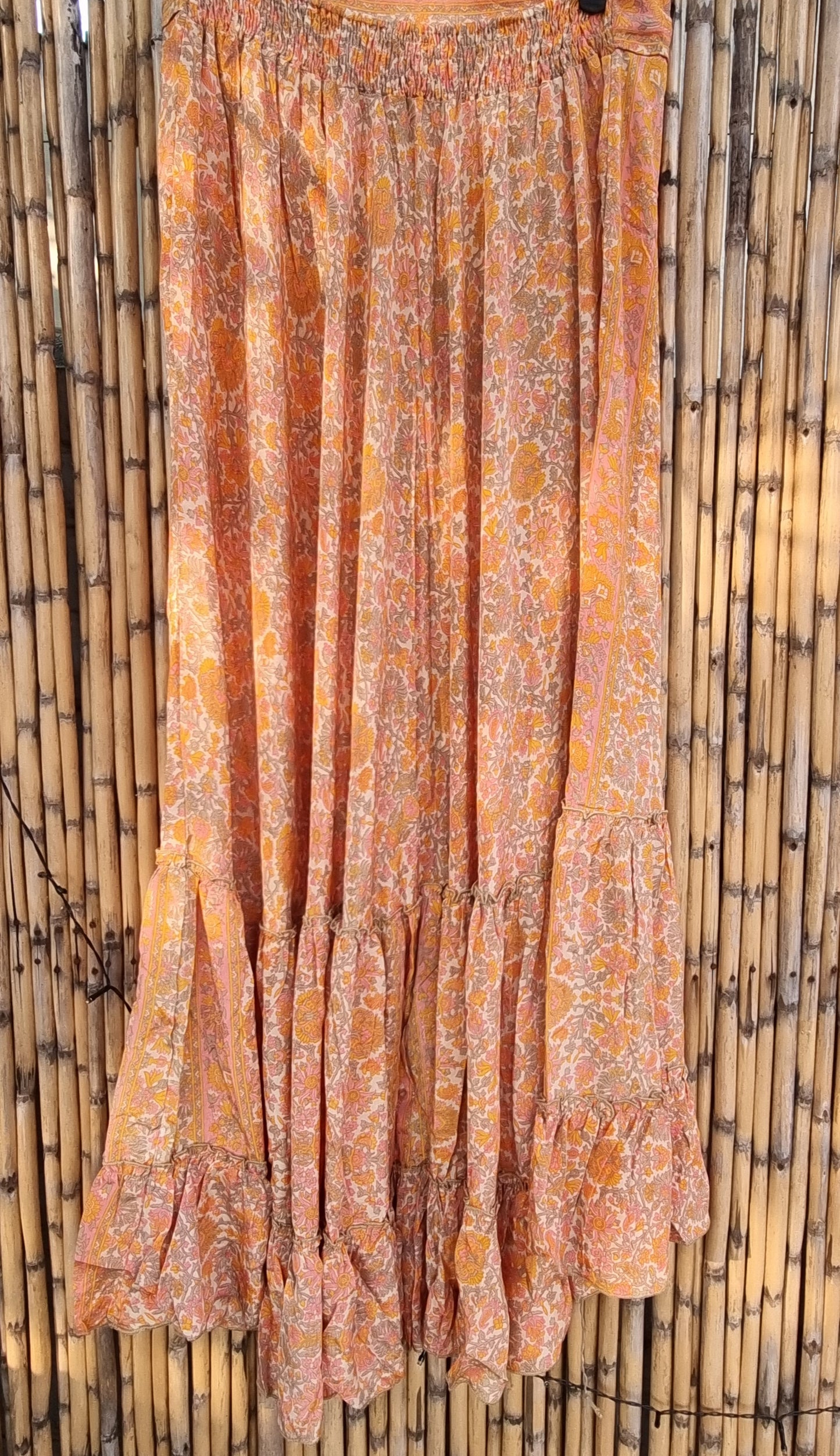 Royal Sunset Silk Skirt