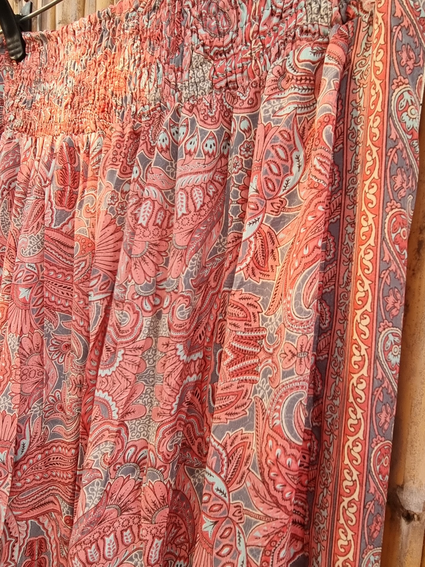 Silky Sunset Silk Skirt