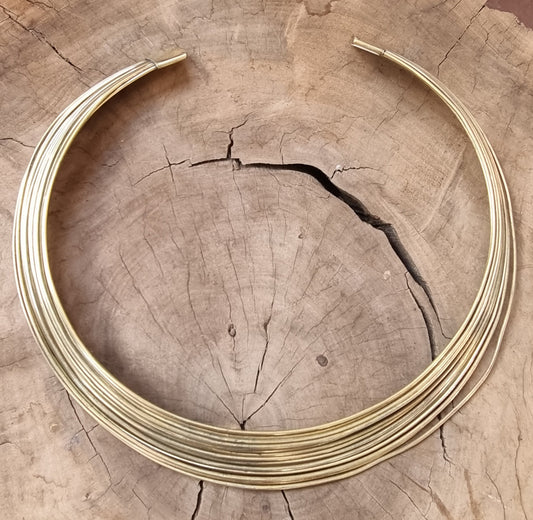 Brass Layered Choker