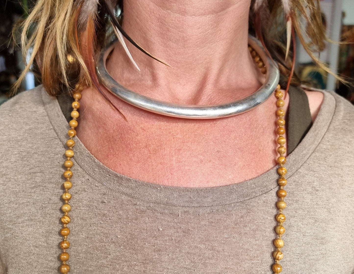 White Metal Choker