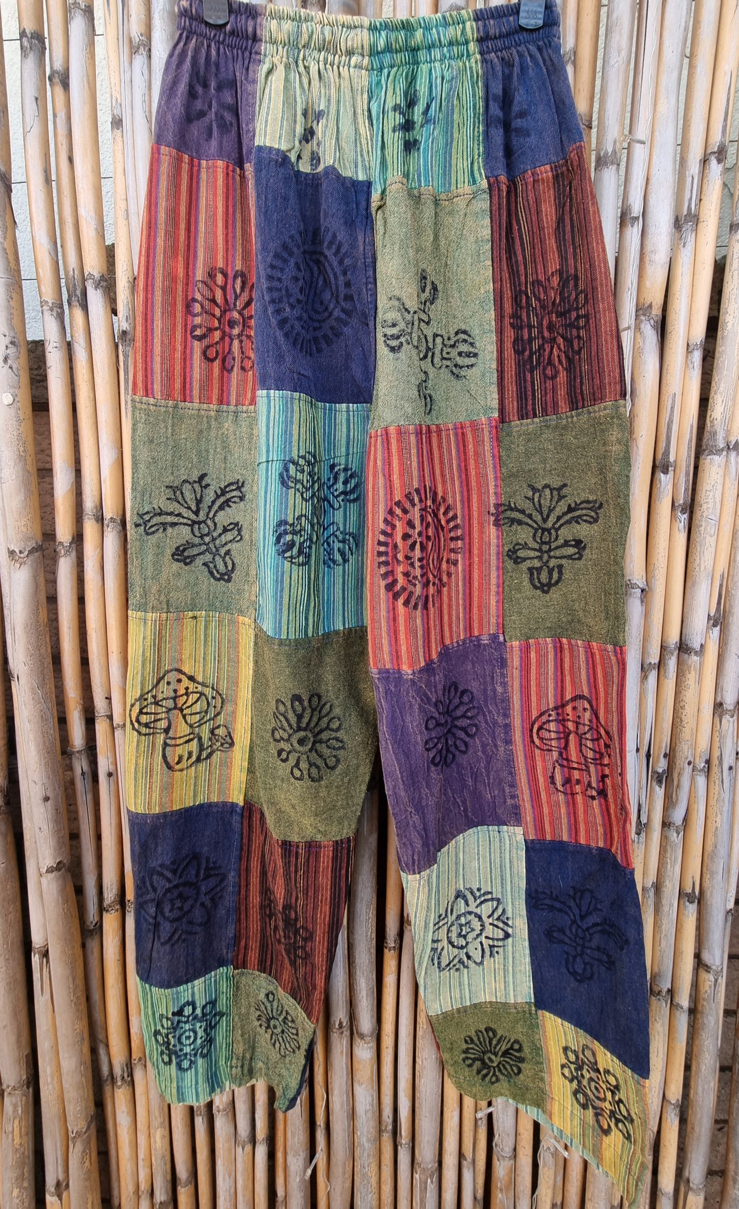 Nirvana Cotton Patchwork Pants (Medium)