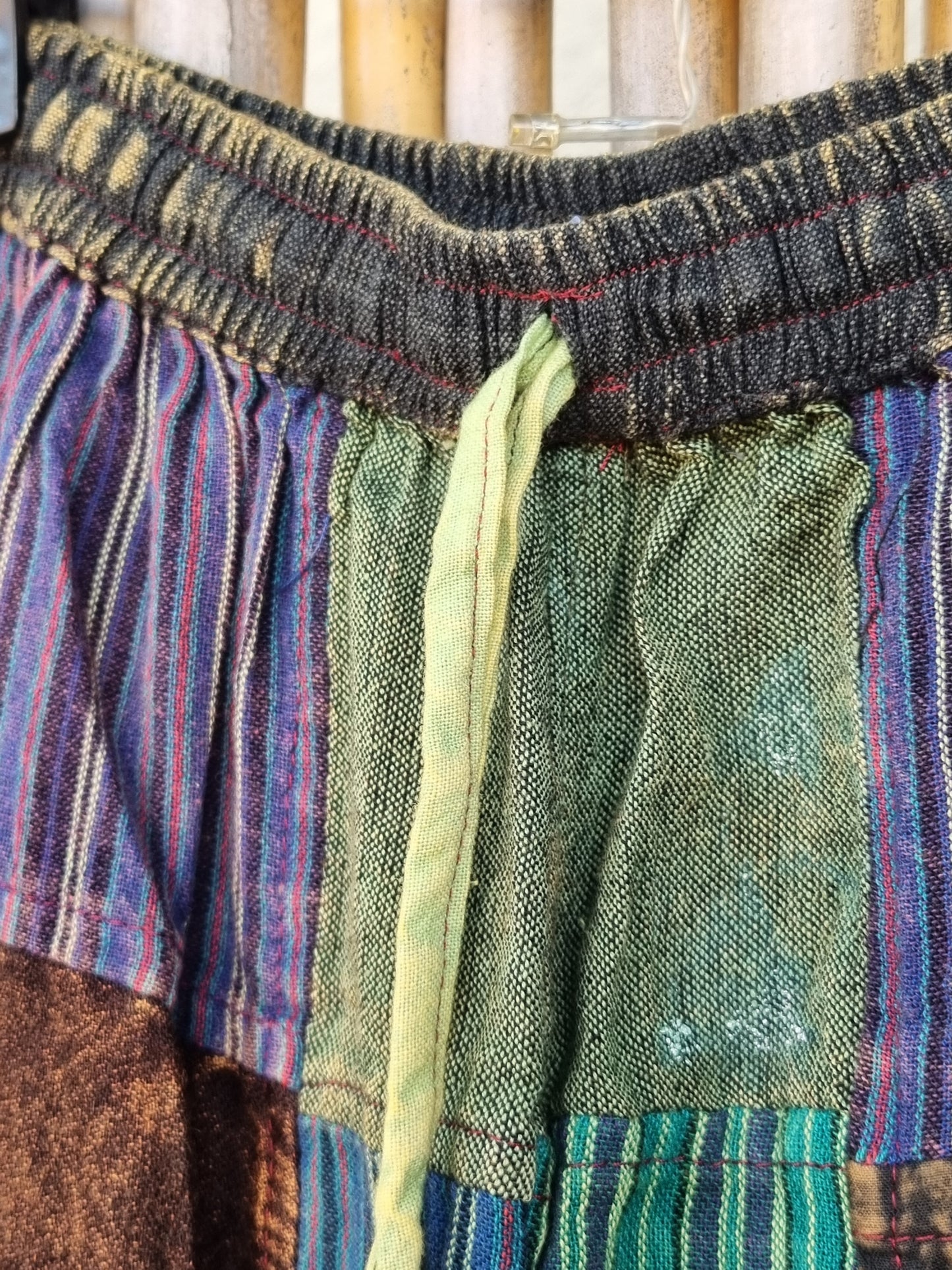 Grapevine Cotton Patchwork Pants (Medium)