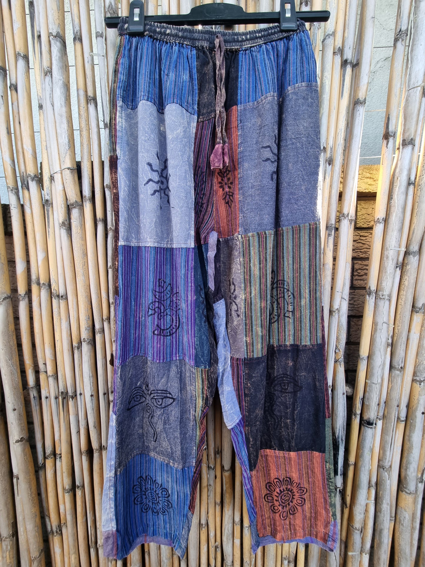Chia Cotton Patchwork Pants (Medium)