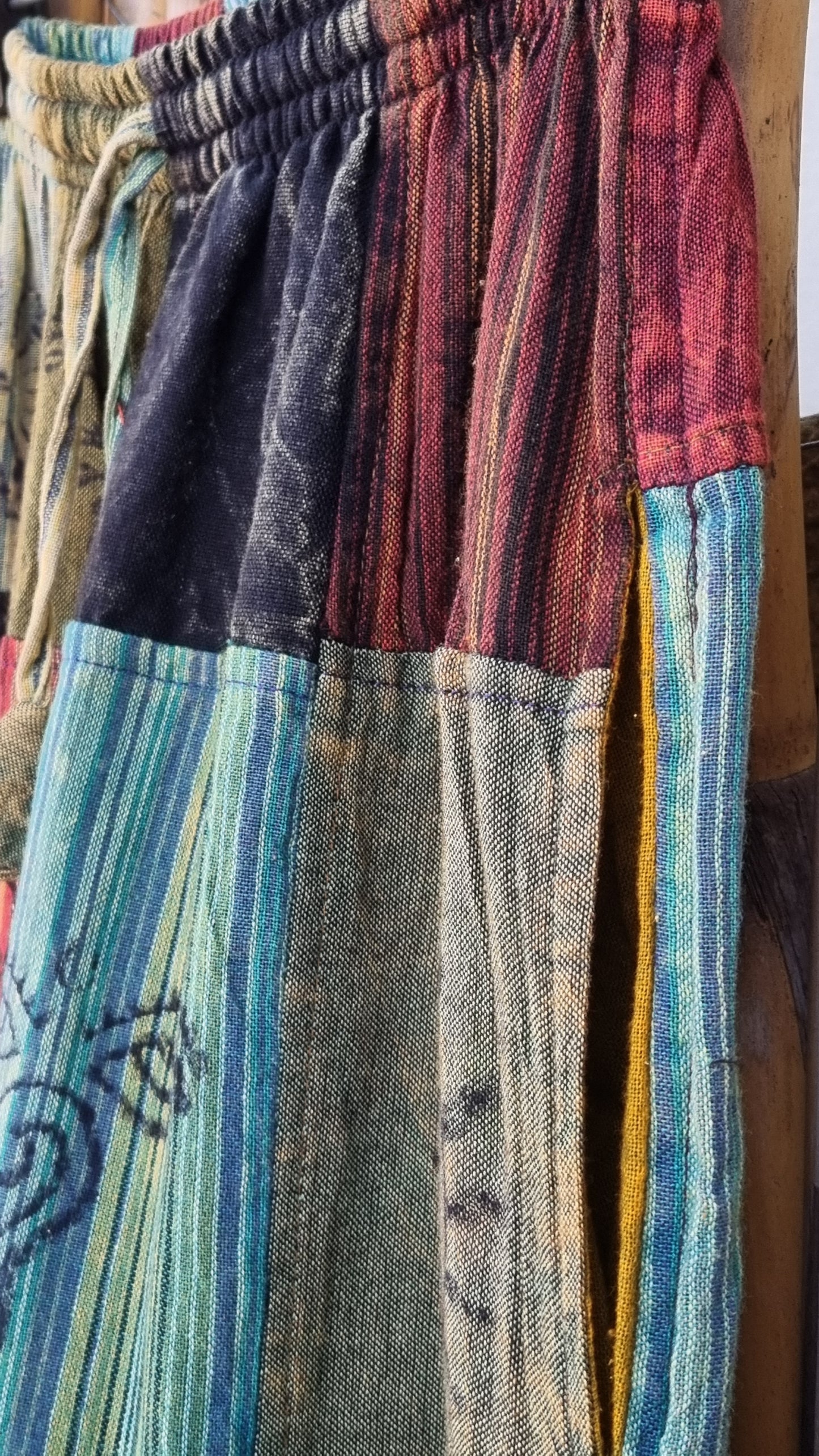 Lakeside Cotton Patchwork Pants (Extra Large)
