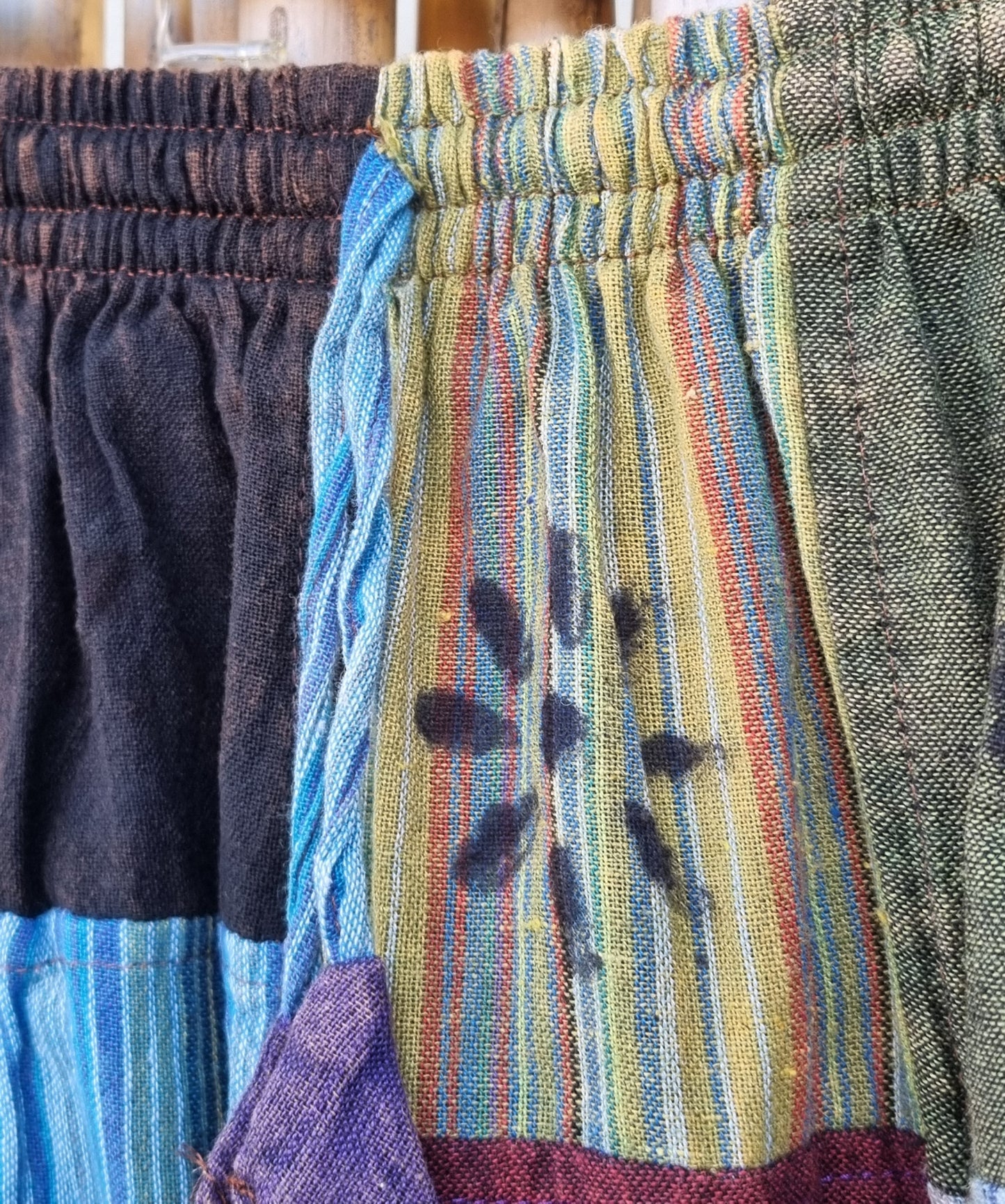 Macaw Cotton Patchwork Pants (Large)