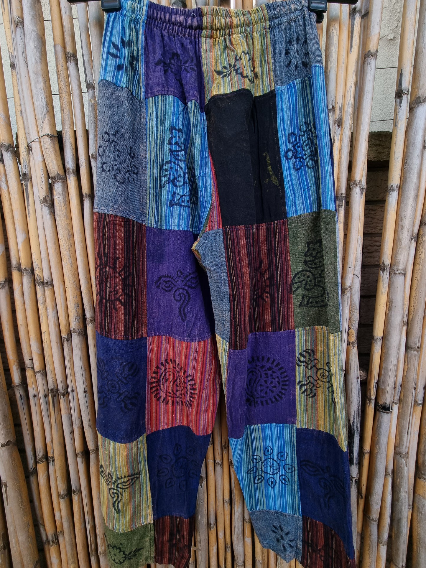 Macaw Cotton Patchwork Pants (Large)
