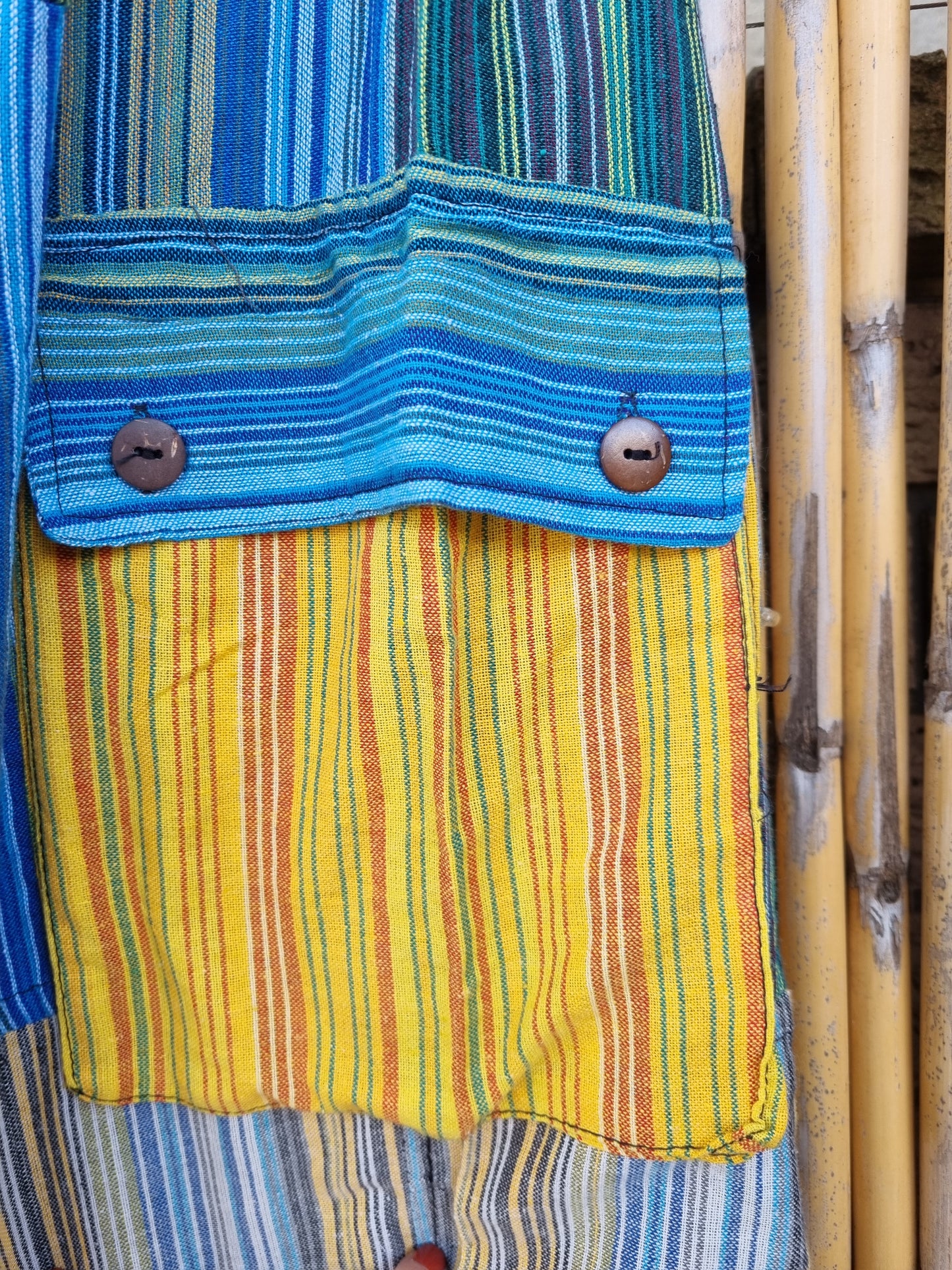 Sunday Sunshine Cotton Patchwork Pants (3XL)