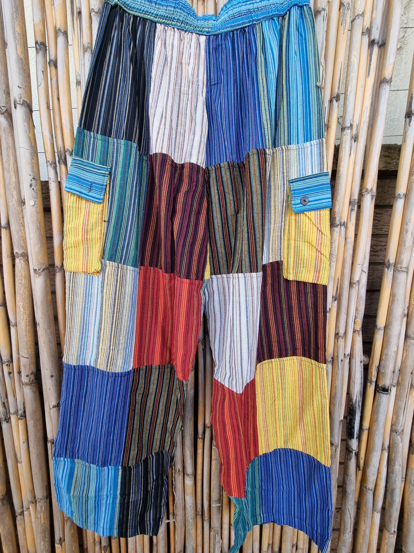 Sunday Sunshine Cotton Patchwork Pants (3XL)