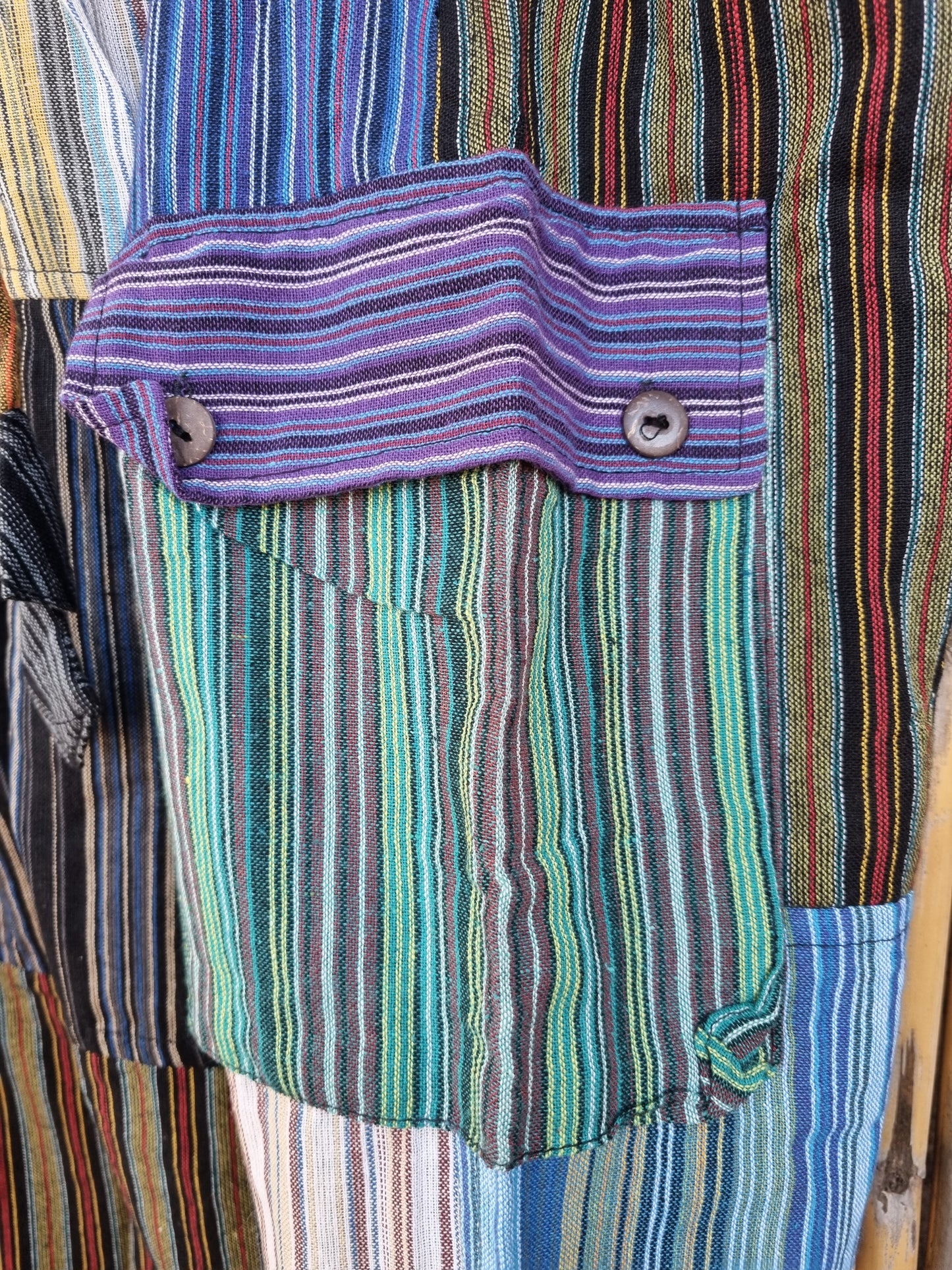 Druid's Dreamscape Cotton Patchwork Pants (3XL)