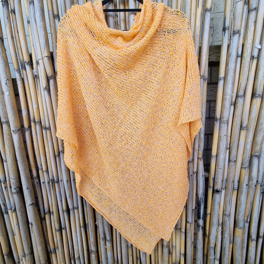 Tangerine Tango Knitted Shawl