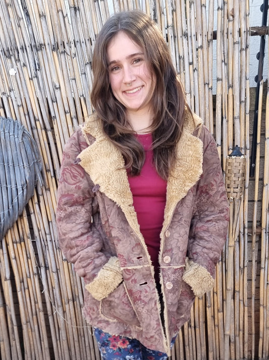 Vintage Peony Bespoke Coat