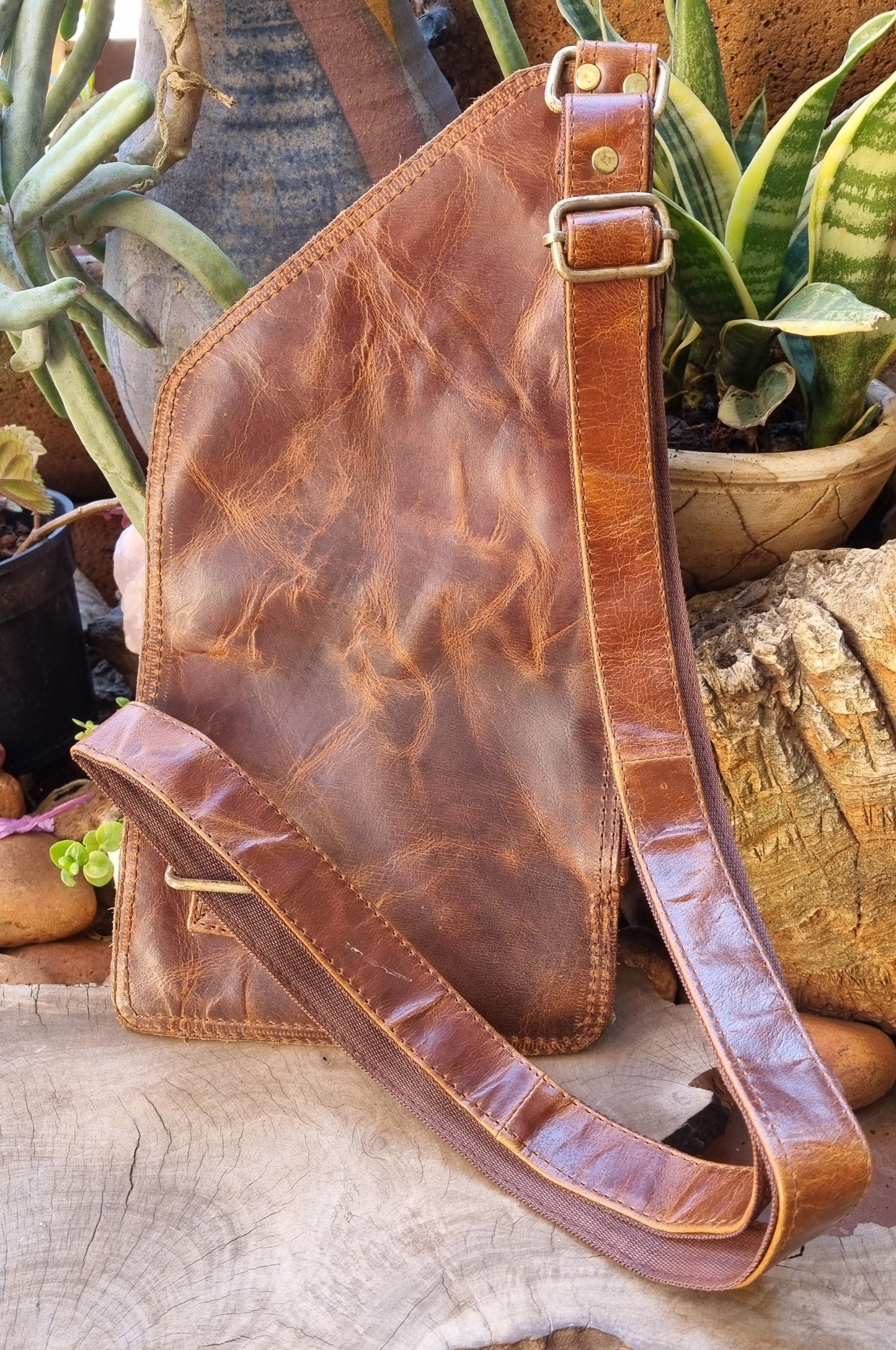 Leather Man Satchel