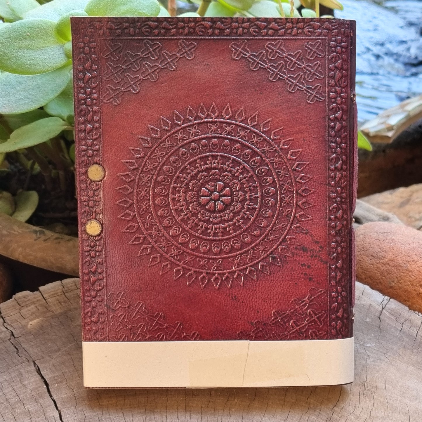 Hamsa Hand Leather Journal