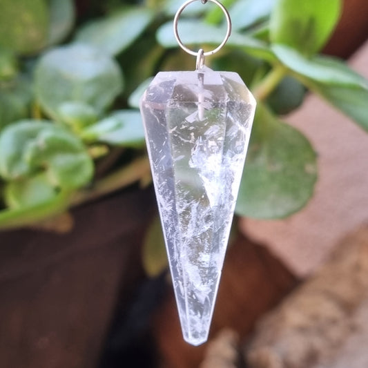 Clear Quartz Pendulum
