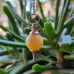 Yellow Calcite Pendulum