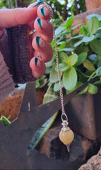 Yellow Calcite Pendulum