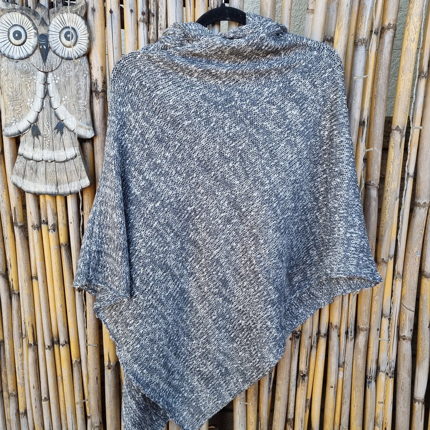Silver Springs Knitted Shawl (Hooded)
