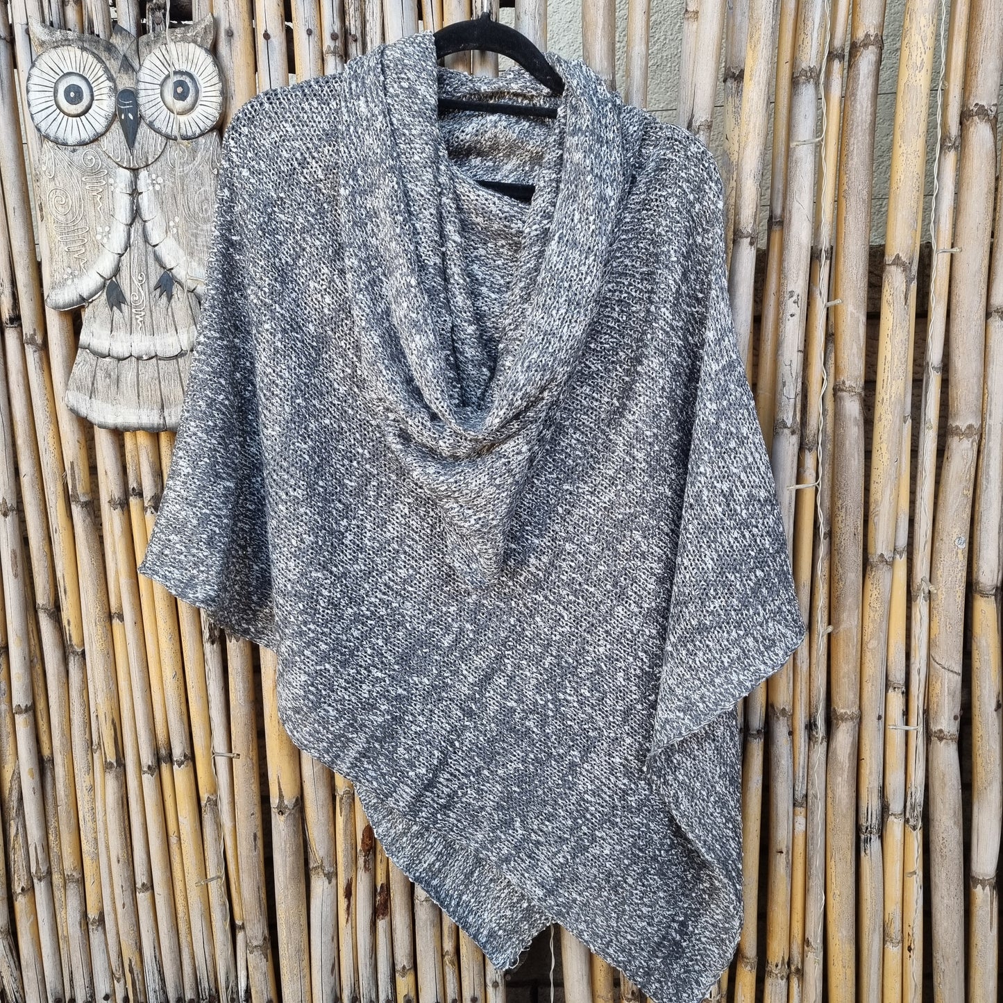 Silver Springs Knitted Shawl (Hooded)