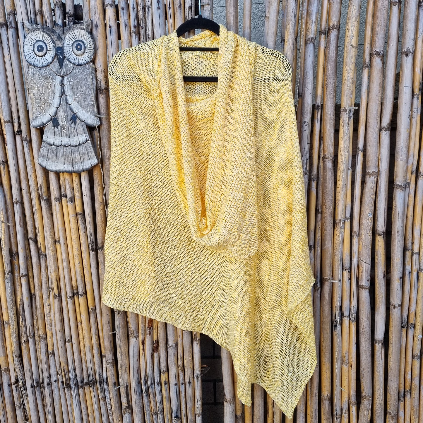 Honey Suckle Knitted Shawl (Hooded)
