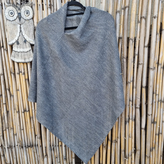 Brownstone Boho Knitted Shawl