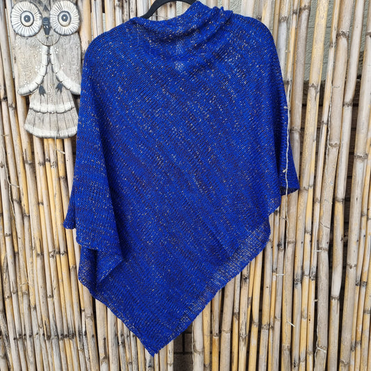 Blueberry Sparkle Knitted Shawl