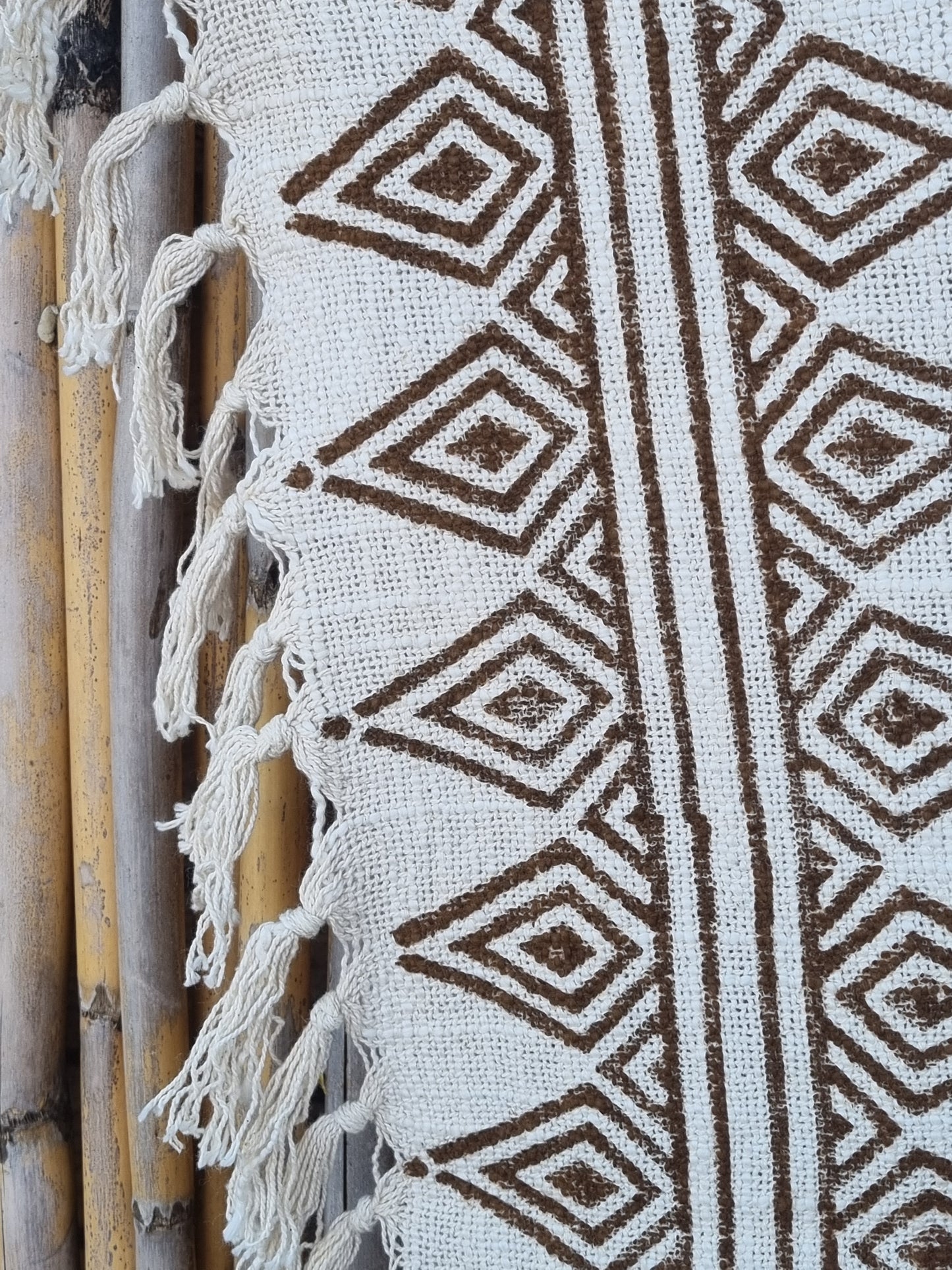 Cotton Block Print Couch Throw