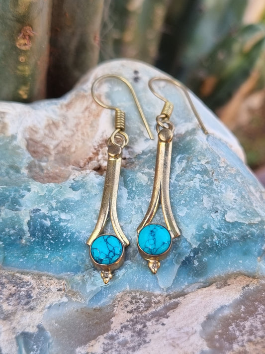 Howlite Drop Earrings