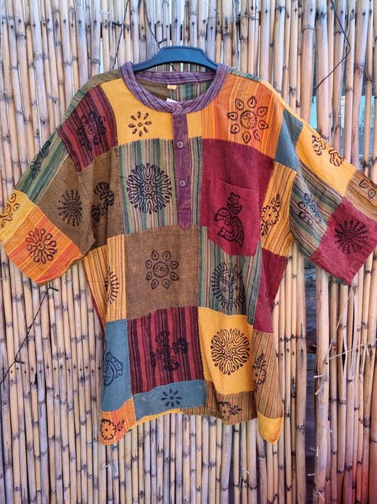 Patchwork Cotton Top (XXXL)